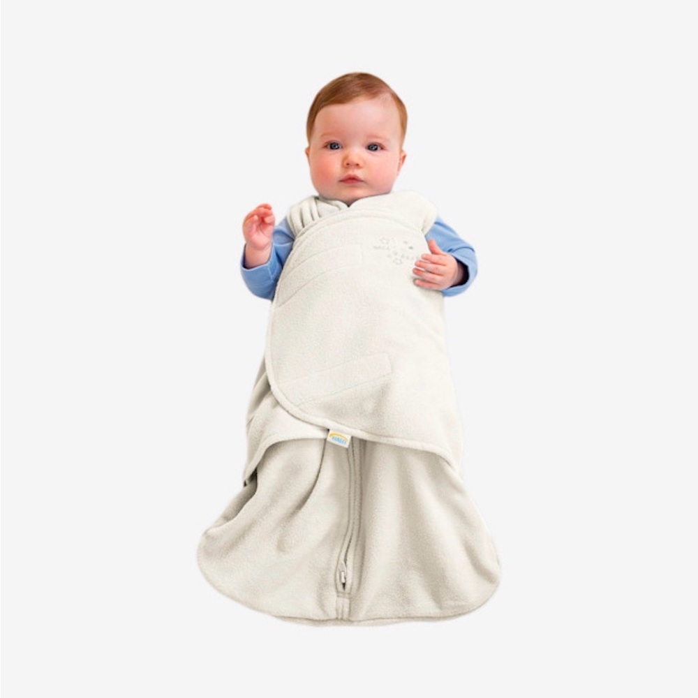 NWT Halo Cream Newborn SleepSack Swaddle in Microfleece - Picture 3 of 9